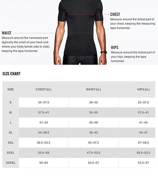Nike Men Top Size Chart