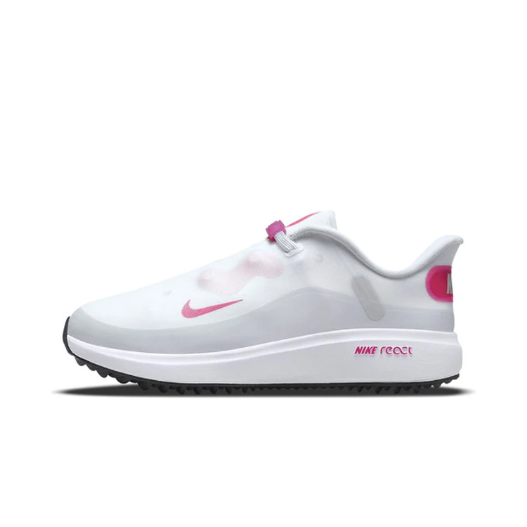 NIKE GOLF React Ace Tour 女性用ゴルフシューズ ピンクカラー